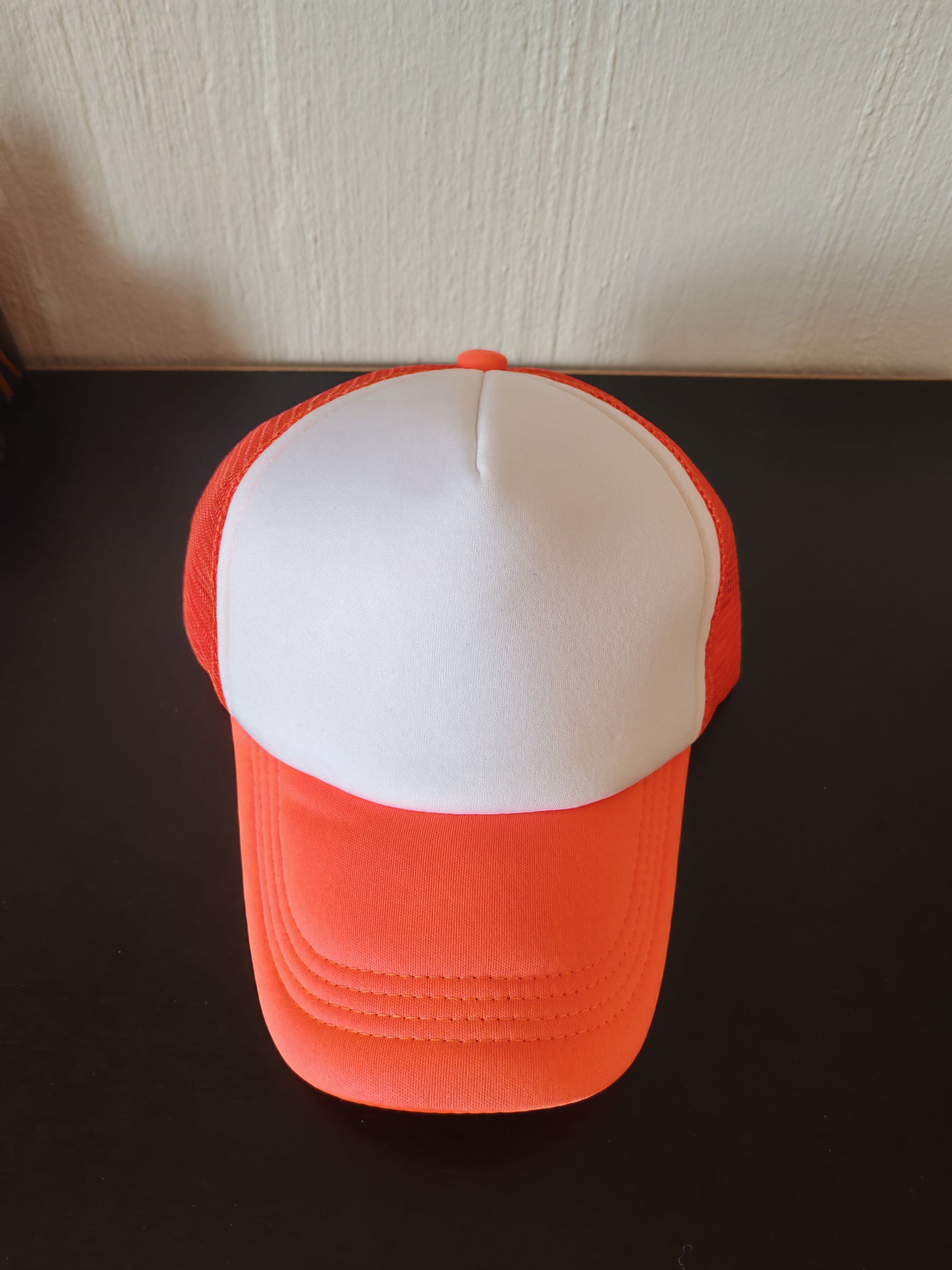 Unisex Adjustable Trucker Cap with Mesh Back and Curved Brim