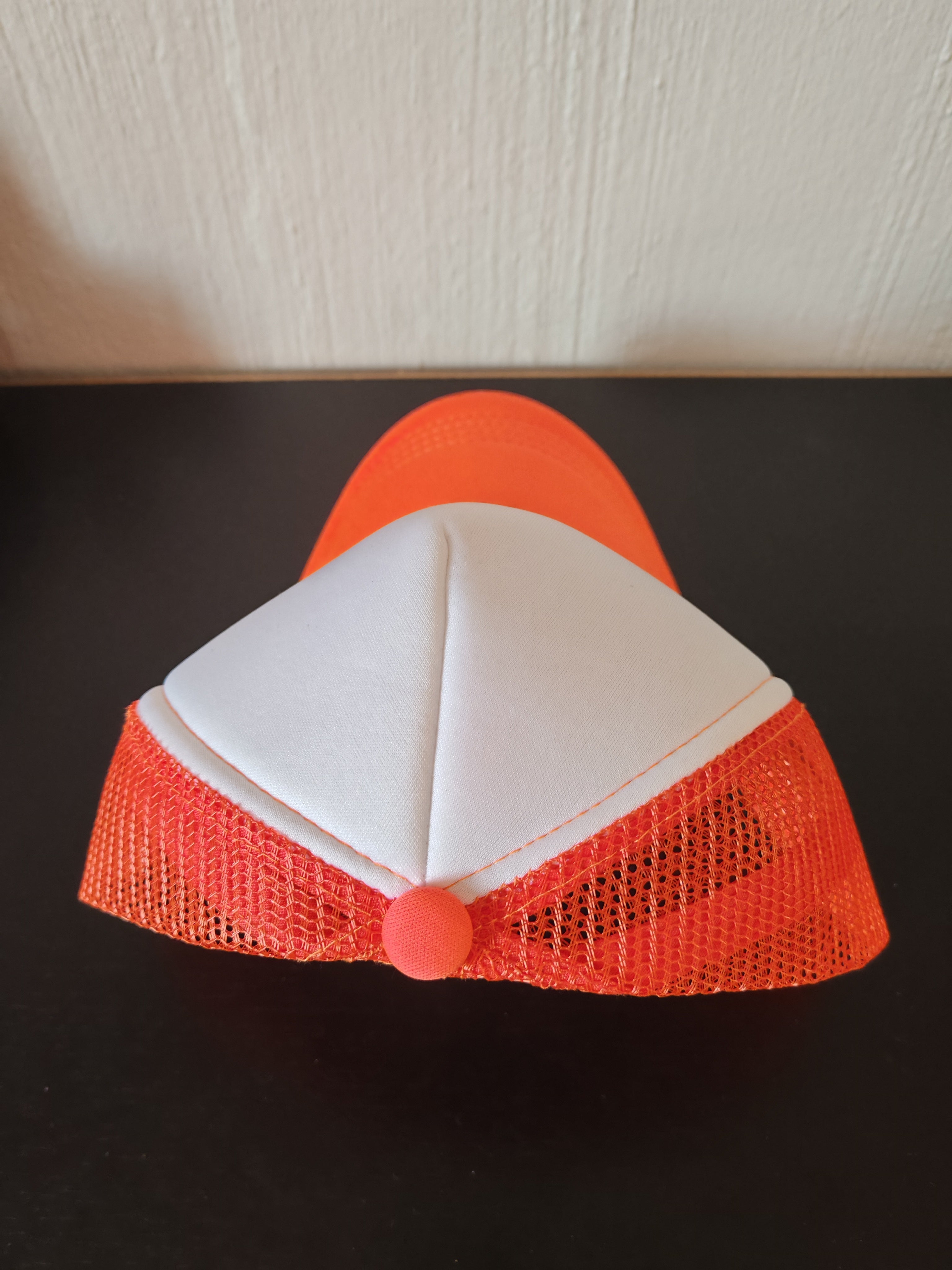 Unisex Adjustable Trucker Cap with Mesh Back and Curved Brim