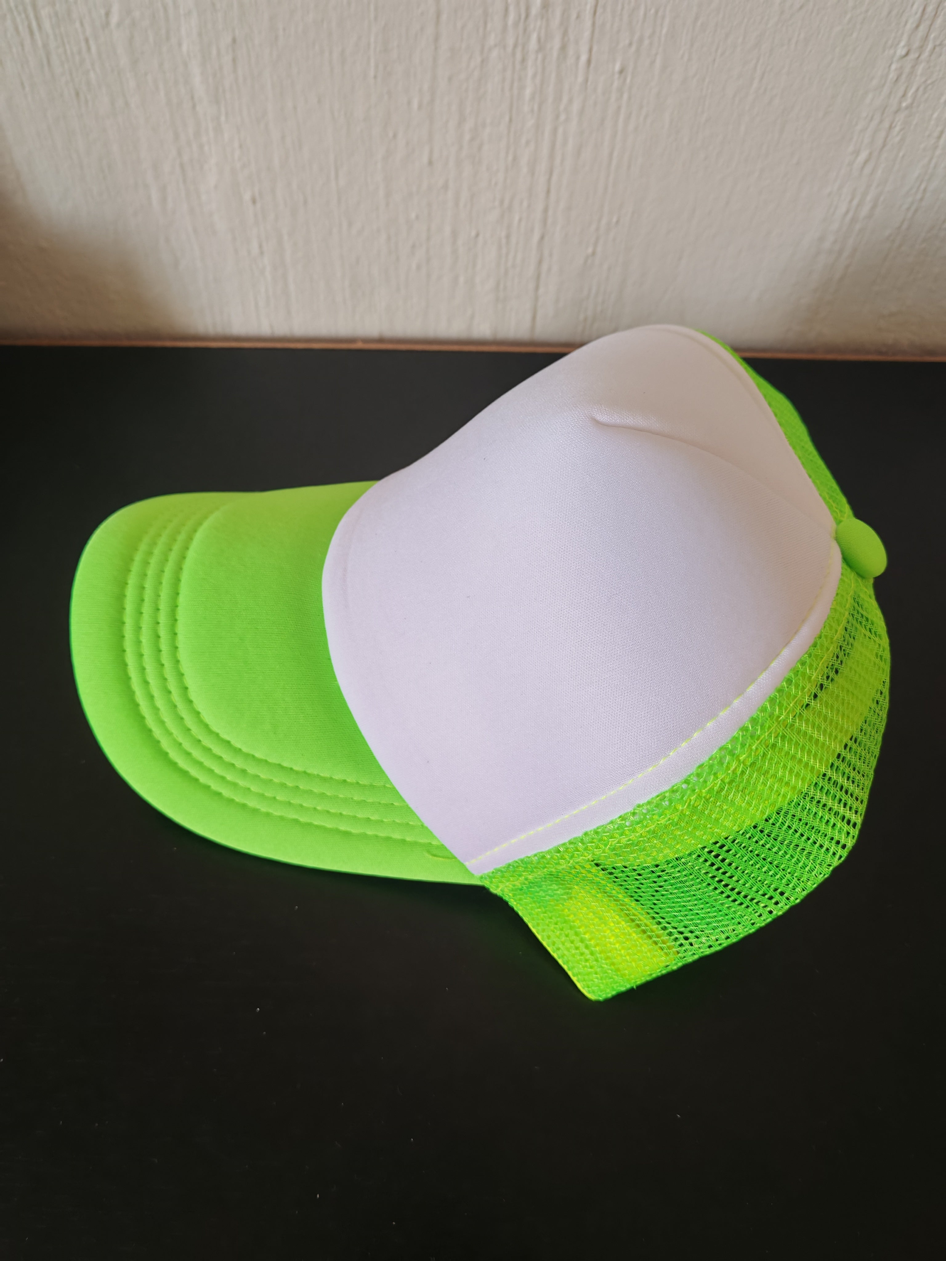 Unisex Adjustable Trucker Cap with Mesh Back and Curved Brim
