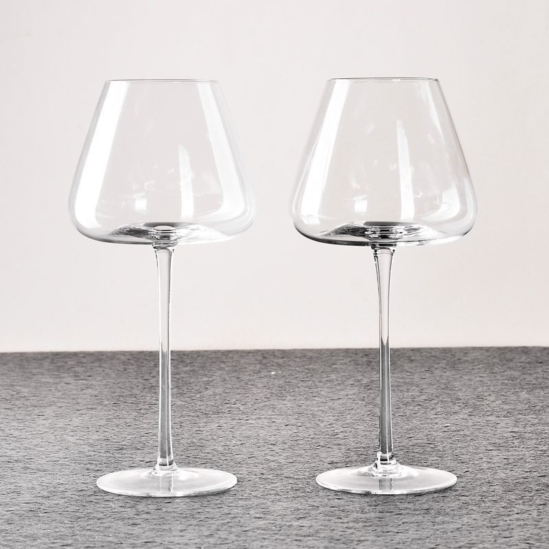 500ml Elegant Crystal Wine Glass Set – 6-Piece, Long Stem, Clear