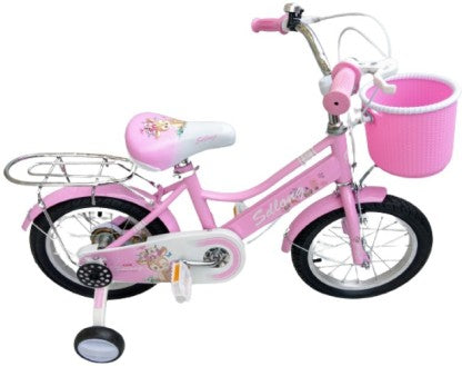 Eco-Ha Kids’ 16″ Single-Speed Bicycle – Pink & Purple girl’s Bike