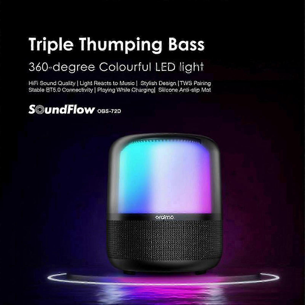 Oraimo OBS-72D Wireless Soundbar – Colorful Light, Triple Thumping Bass, Bluetooth Speaker