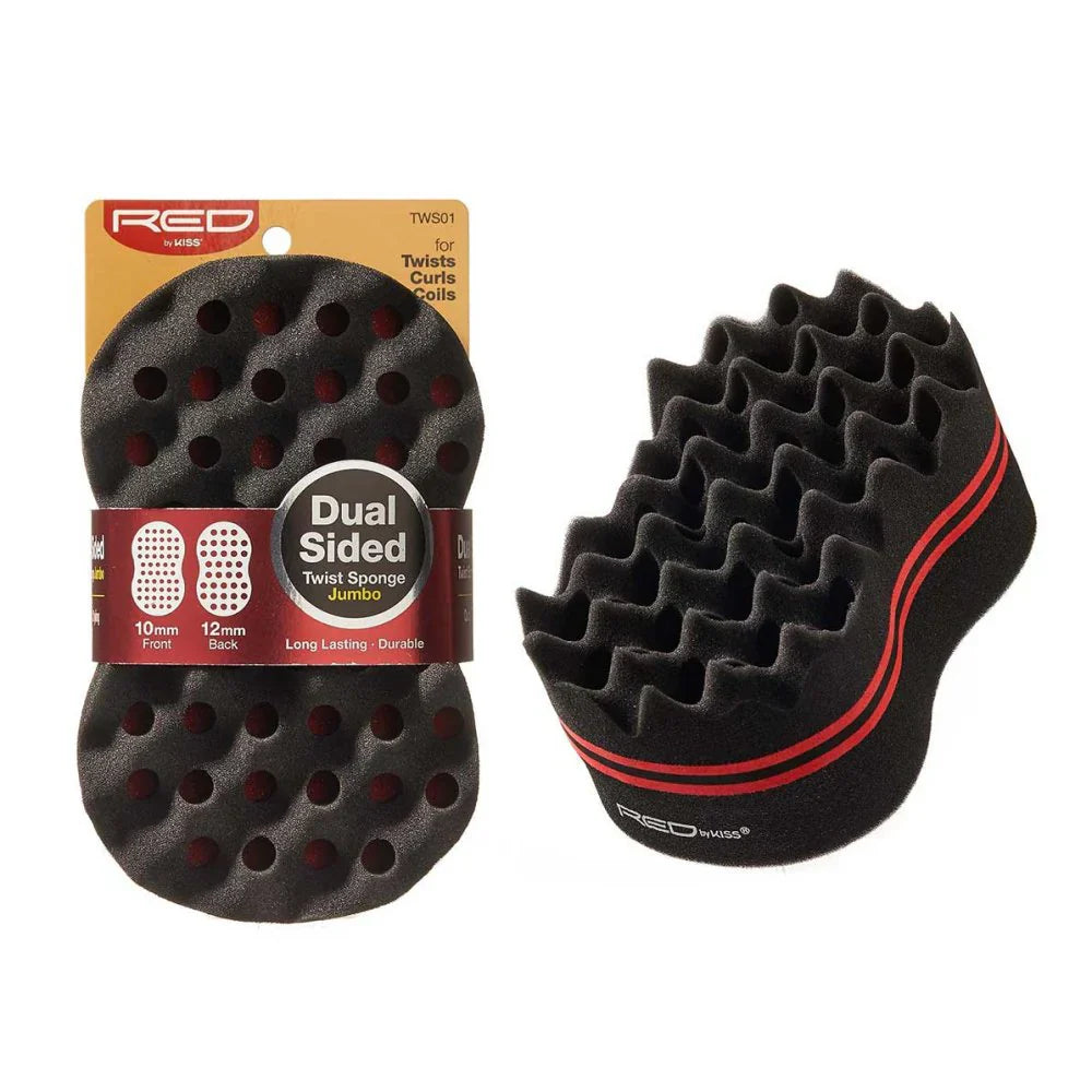 Dual-Sided Twist Sponge Jumbo – Hair Curl & Coil Styling Tool