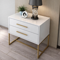 Customizable Single Pedestal Side Table / Bedside Cabinet – Modern Design, Multiple Size Options