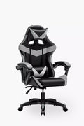 Reclining Gaming Chair – Grey & Black Ergonomic High-Back Gamer Seat