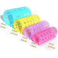 4-Piece Plastic Snap-On Hair Rollers Set – 2×20 mm & 2×25 mm Hair Curling Tools