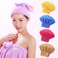 Shower Cap Hair Dryer Hat with Bowknot – Soft Hair Drying Towel Cap for Bath & Spa