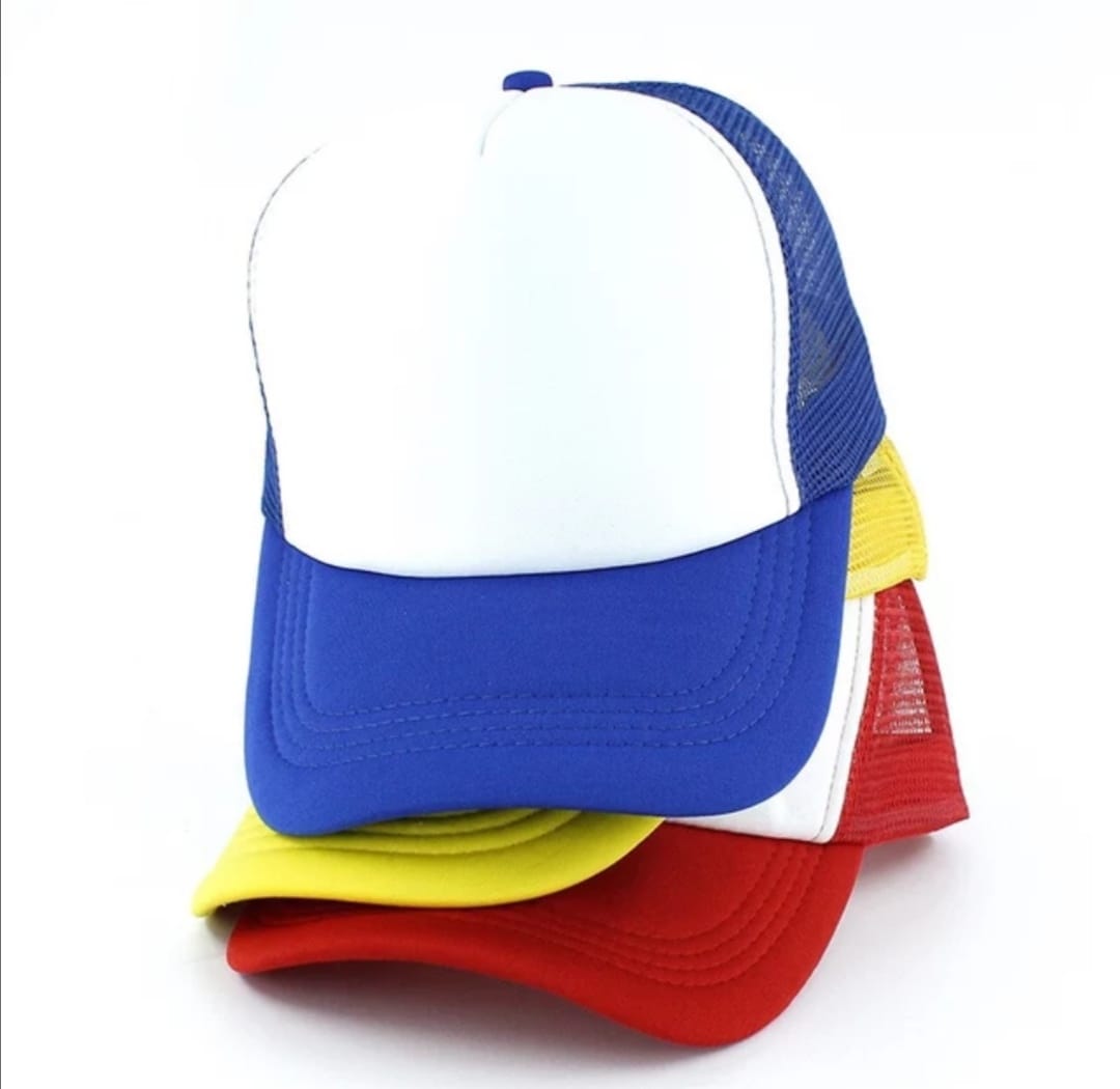 Unisex Adjustable Trucker Cap with Mesh Back and Curved Brim