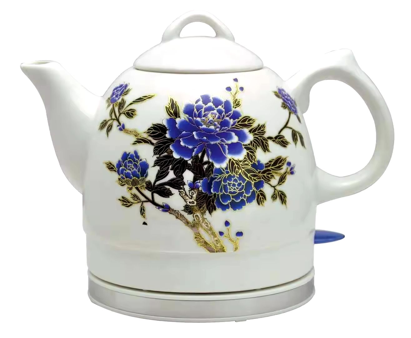 Stylish Ceramic Electric Kettle with Rotating Base – 1.7 L Fast Boil Hot Water Boiler