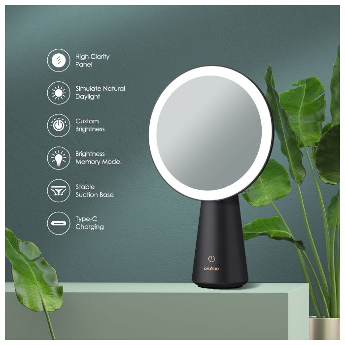 Oraimo Smart Makeup Mirror OPC-ML1N – LED Lighted Vanity Mirror with Touch Control & Adjustable Brightness