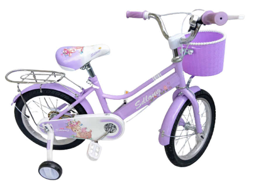 Eco-Ha Kids’ 16″ Single-Speed Bicycle – Pink & Purple girl’s Bike