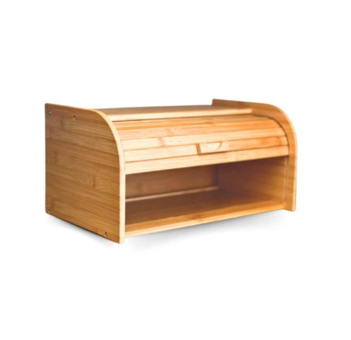 Eco-Friendly Roll Top Bread Bin with Knob – 38cm x 23cm x 18.5cm